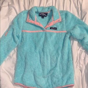 teal and pink lauren james sweatshirt